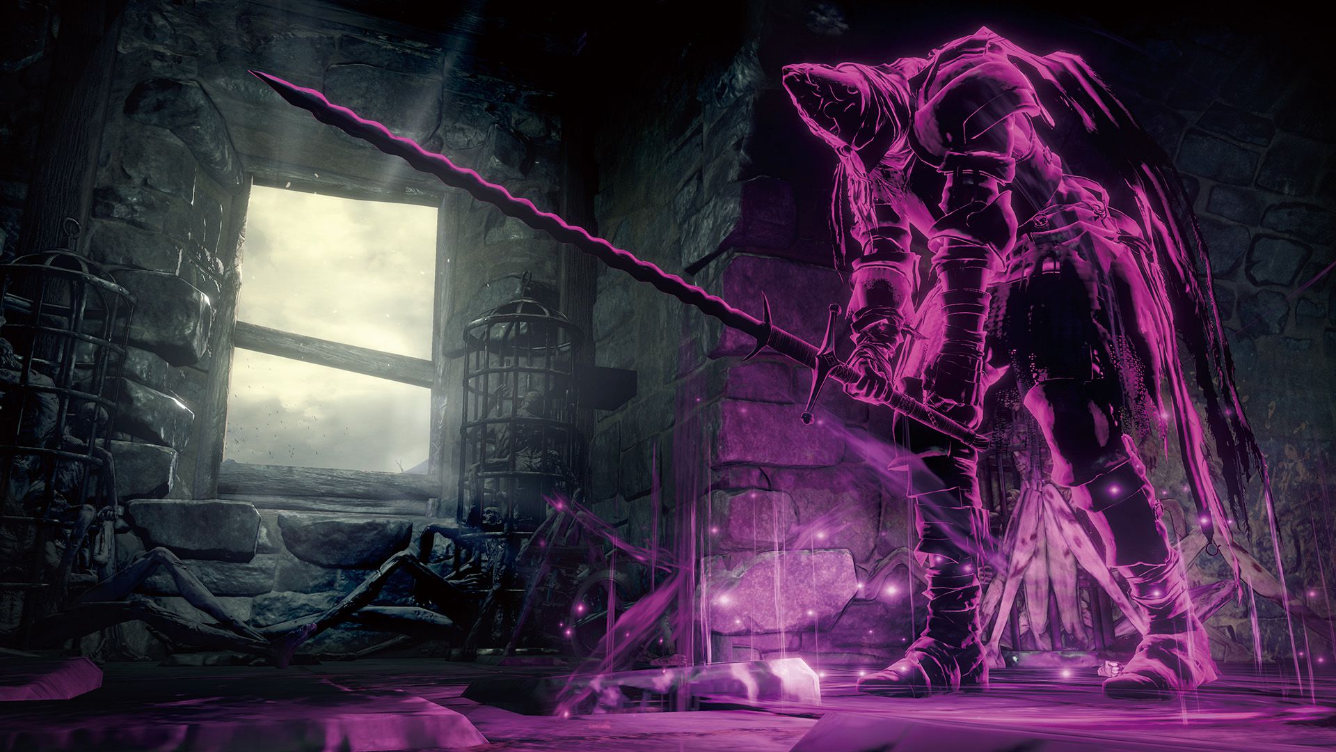A phantom knight in purple is summoned Dark Souls 3 