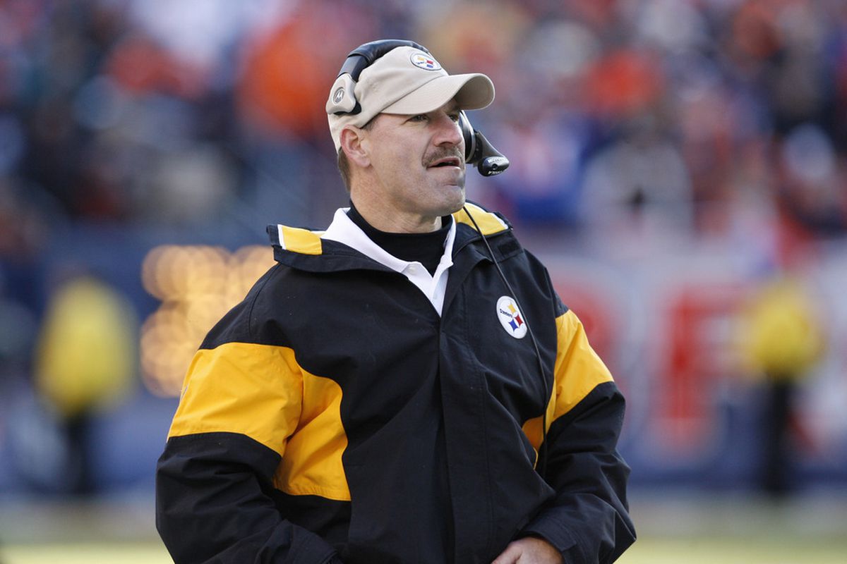 Jan 22, 2006; Denver, CO, USA; Pittsburgh Steelers head coach Bill Cowher during the game against the Denver Broncos during the 2nd quarter of the AFC Championship Game at Invesco Field at Mile High. Mandatory Credit: Matthew Emmons-US PRESSWIRE