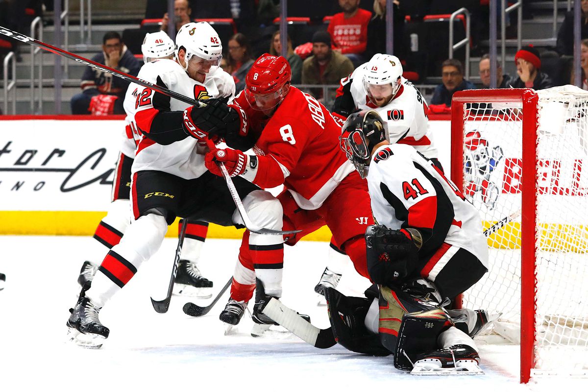 NHL: Ottawa Senators at Detroit Red Wings
