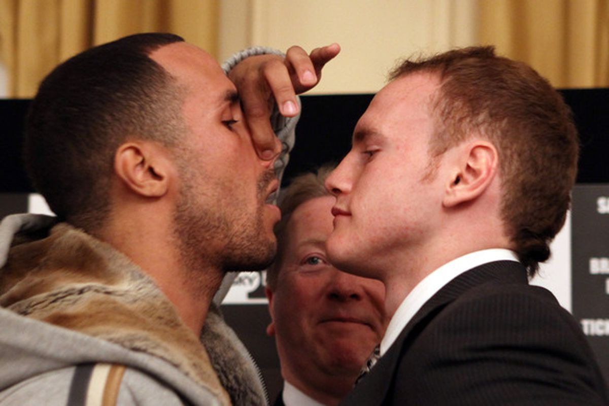 James DeGale and George Groves don't have to fake a rivalry. Their May 21 fight is a true grudge match. (Photo by Ian Walton/Getty Images)