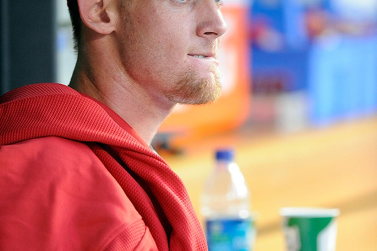WASHINGTON - JUNE 08:  Stephen Strasburg #37 of the Washington Nationals watches the game against the Pittsburgh Pirates at Nationals Park on June 8, 2010 in Washington, DC.  (Photo by Greg Fiume/Getty Images)