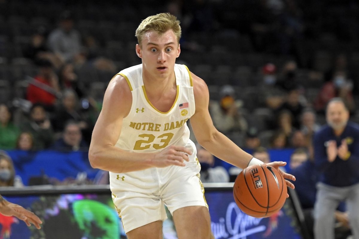 Dane Goodwin hit four 3-pointers in Notre Dame’s win over Western Michigan. 