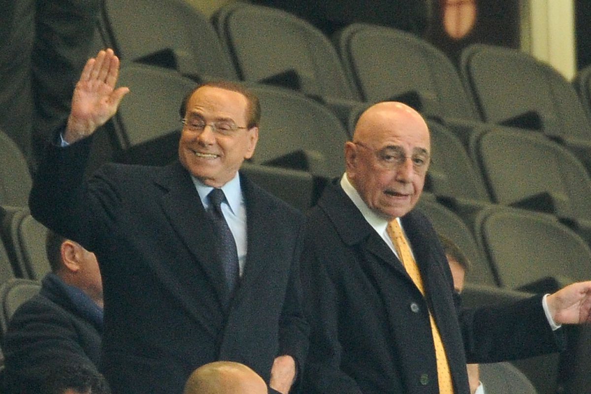 Berlusconi attending the Tropheo Berlusconi tournament