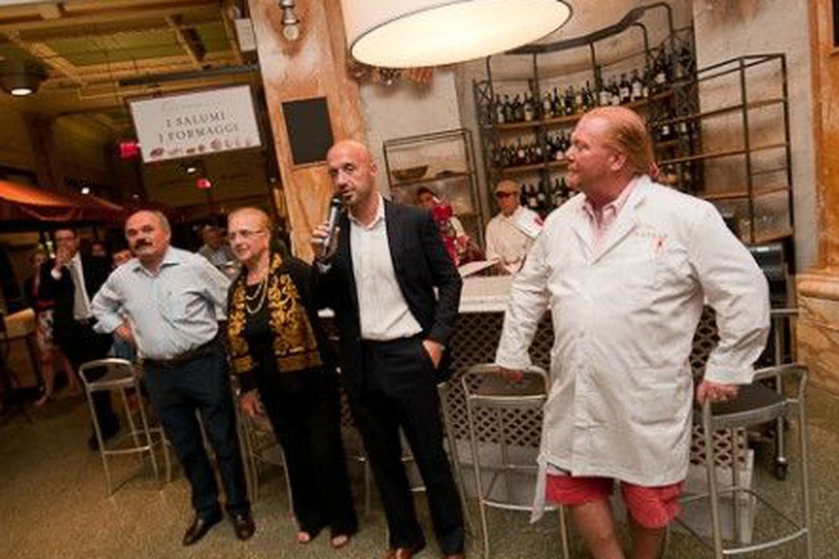 Bastianich and Batali at Eataly NYC. 