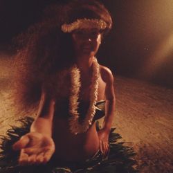 After dinner we gathered on the beach for a traditional performance by Tahitian dancers. François personally selected the dancers. They wear no makeup and their outfits are made from real plants. I can see why François is so captivated by their beauty and