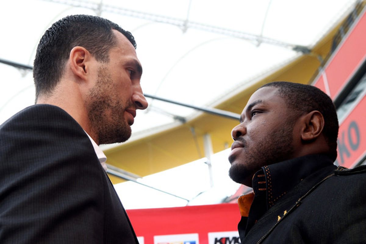 Wladimir Klitschko and Samuel Peter meet again on Saturday. (Photo by Alex Grimm/Bongarts/Getty Images)