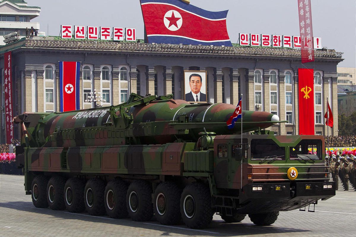 In this Sunday, April 15, 2012 file photo, a North Korean vehicle carrying a missile passes by during a mass military parade in Pyongyang's Kim Il Sung Square to celebrate the centenary of the birth of the late North Korean founder Kim Il Sung.