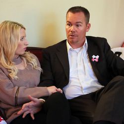 Natalie and Tony Parks talk about their experience of losing two daugthers, one to stillbirth and one shortly after birth, at their home in West Valley City on Monday, Nov. 21, 2016.