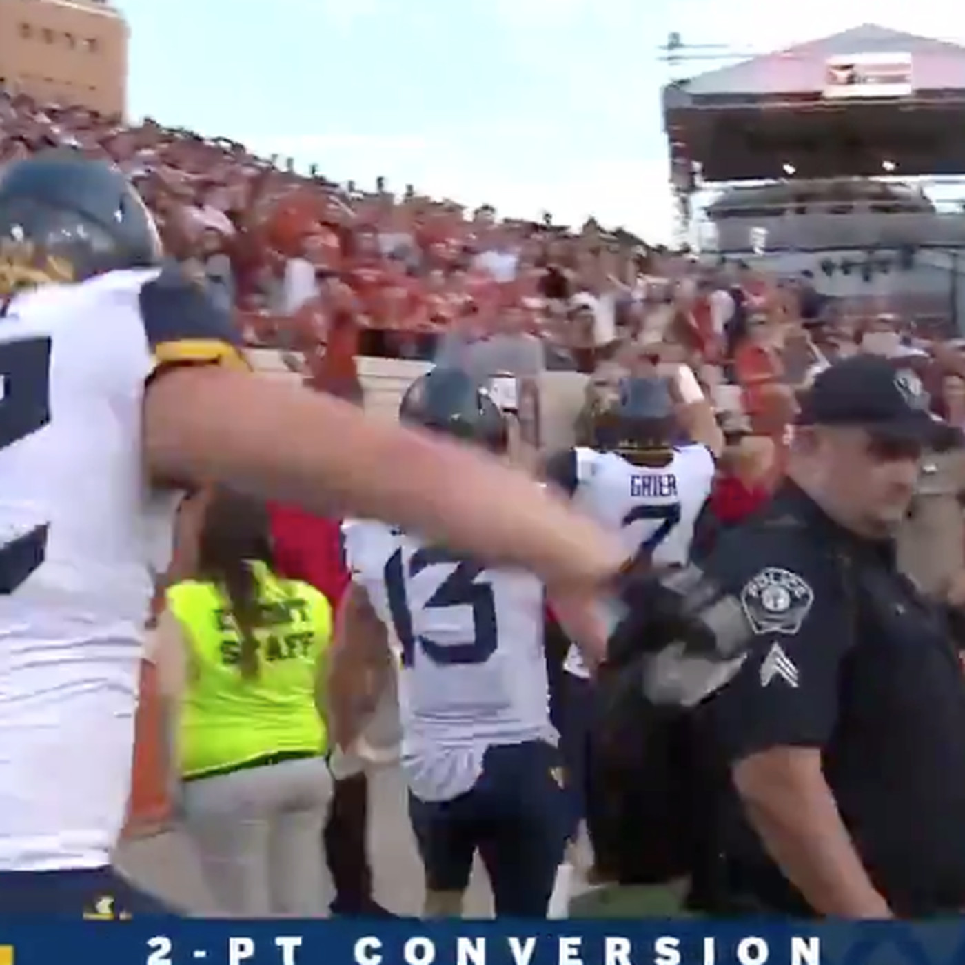 West Virginia Beat Texas On 2 Pointer As Will Grier Penalized
