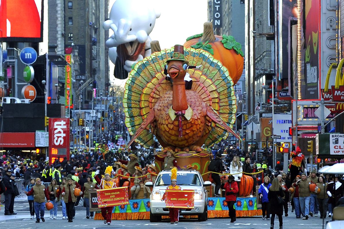 The Thanksgiving Turkey float during th