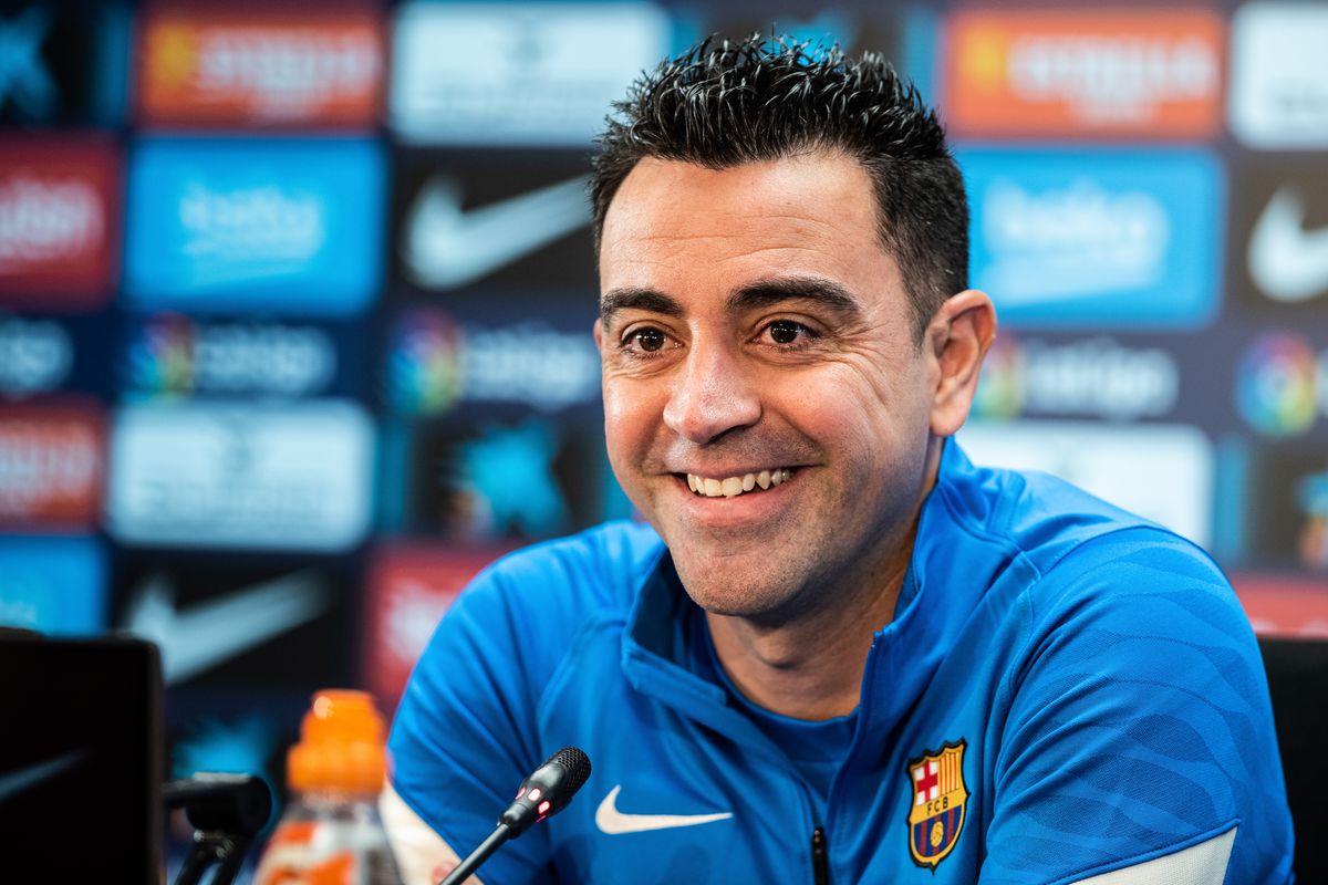 Xavi Hernandez - Fc Barcelona Press Conference