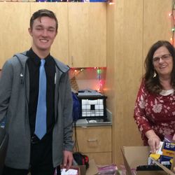 For Boston Farmer’s Eagle Scout project, he organized a supply drive for food, hygiene supplies and clothing that were donated to the pantry and West Jordan High School for students in need.