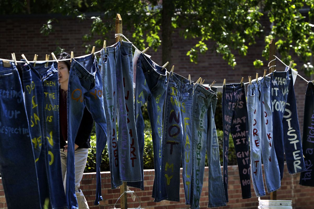 Students Speaks Out Against Rape on Denim Day