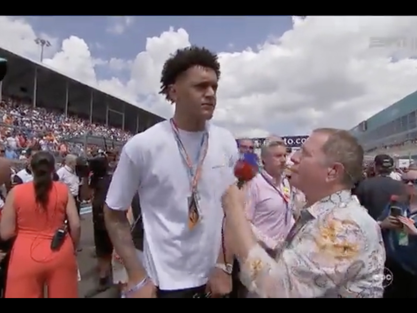 F1 announcer confused Paolo Banchero with Patrick Mahomes during interview