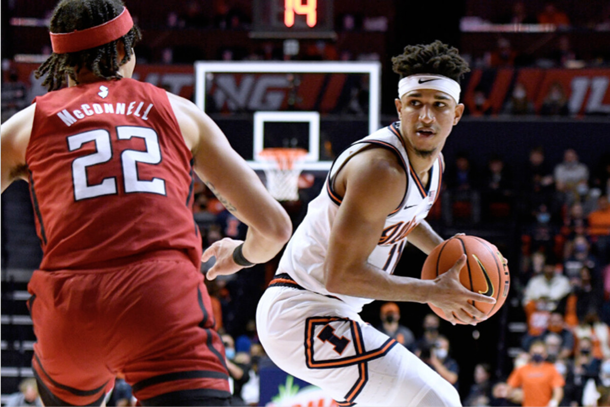 Illinois guard Alfonso Plummer had a game-high 24 points Friday night against Rutgers in Champaign.