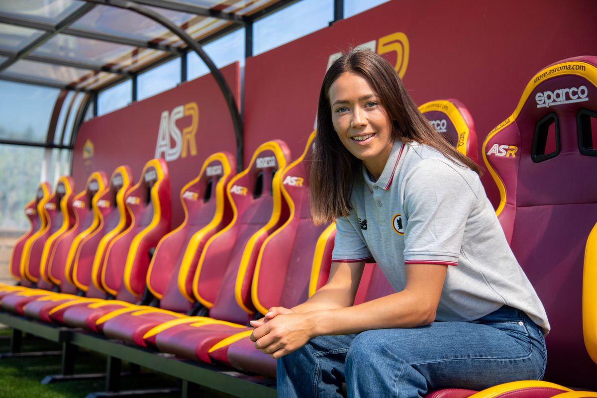 AS Roma Unveil New Signing Elin Landstrom
