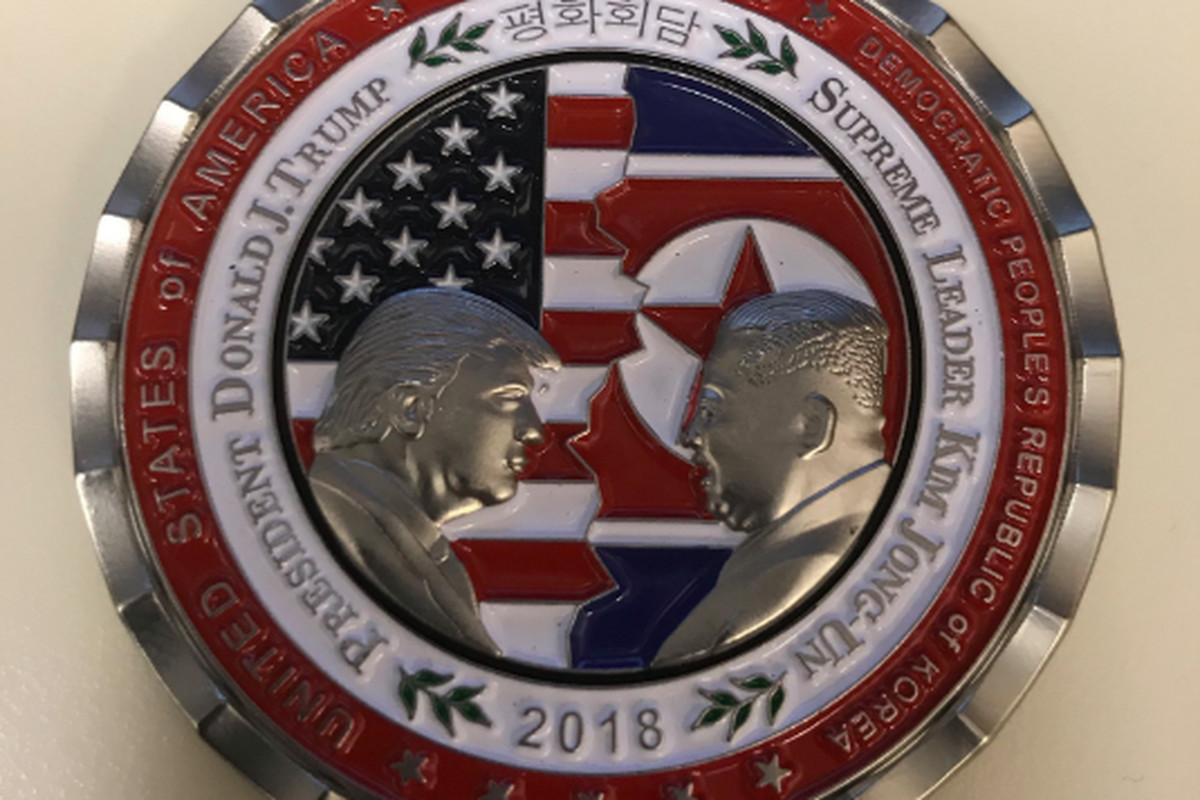 1 oz Copper Round Trump and Kim Jong-Un Number 1 2018 Peace Talks #149 