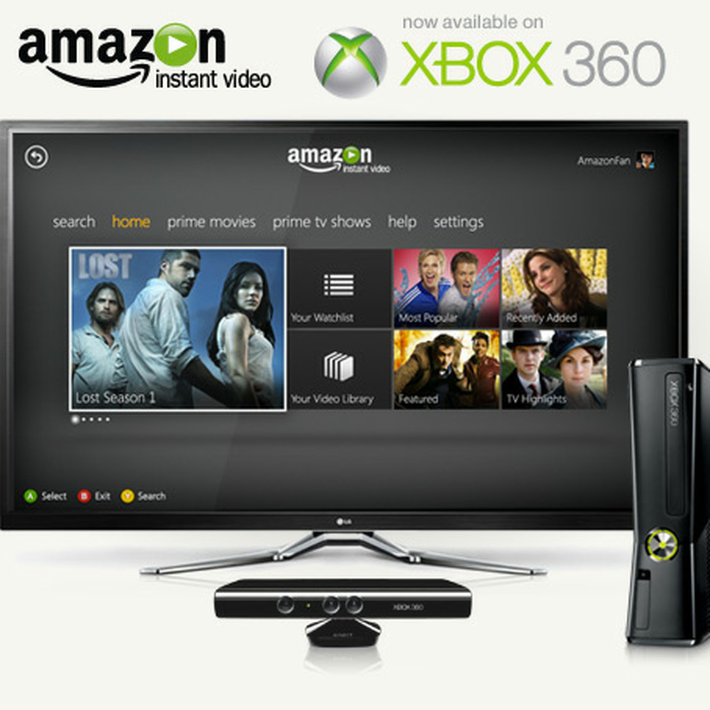 formaat probleem Verdwijnen Amazon releases Instant Video app for Xbox 360 with Prime subscription  streaming - The Verge