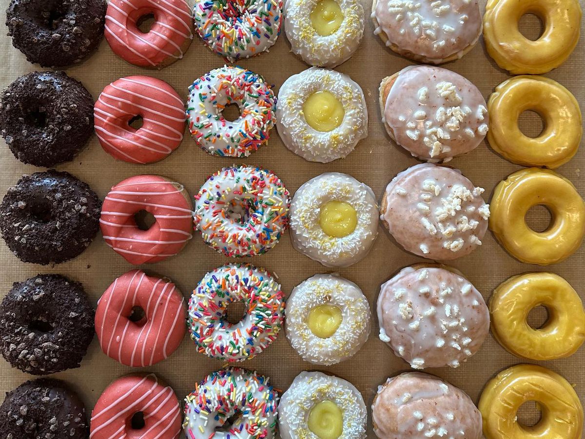 An assortment of doughnuts.