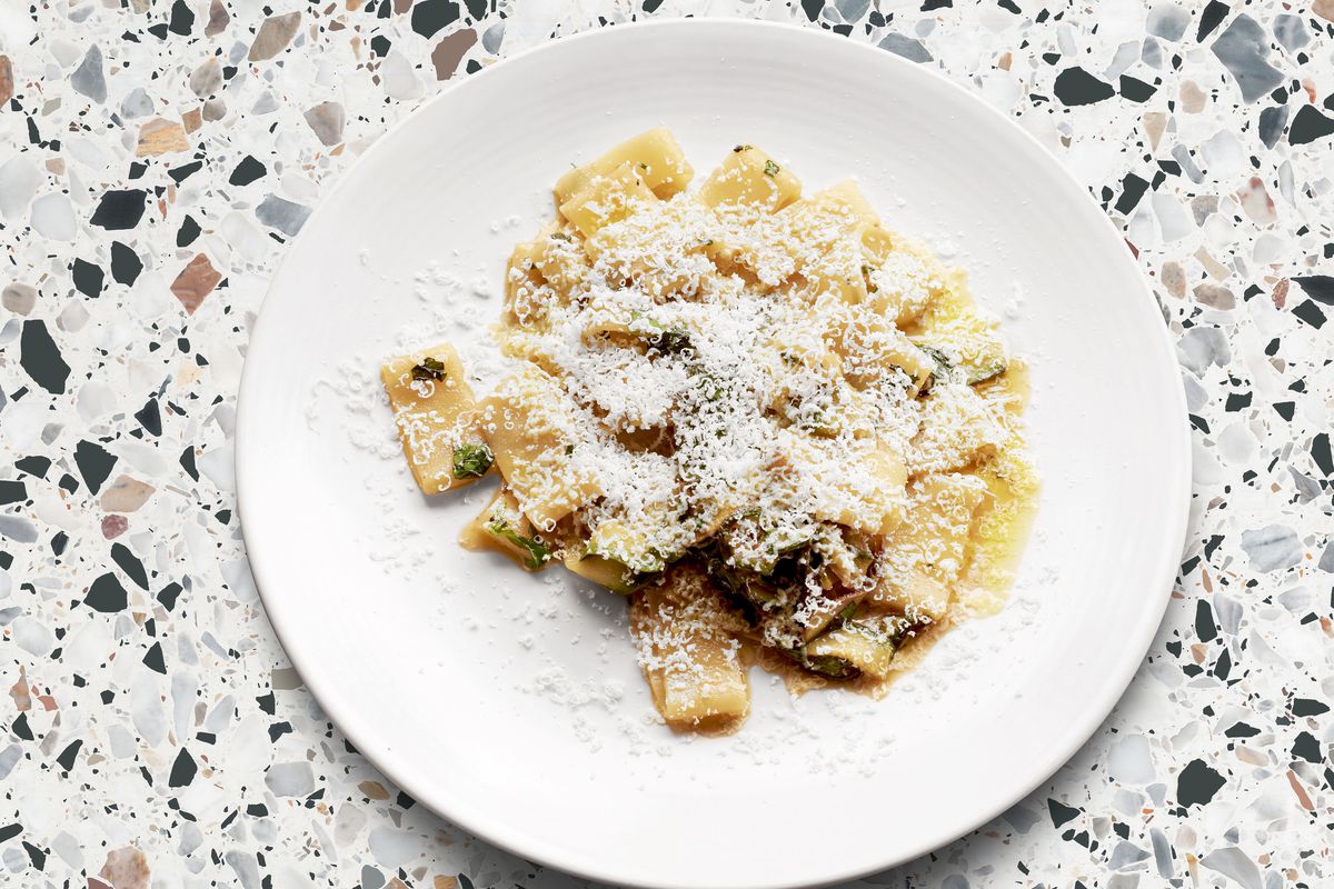 Pasta at Pastaio in Soho which will pop up at Giant Robot in Canary Wharf