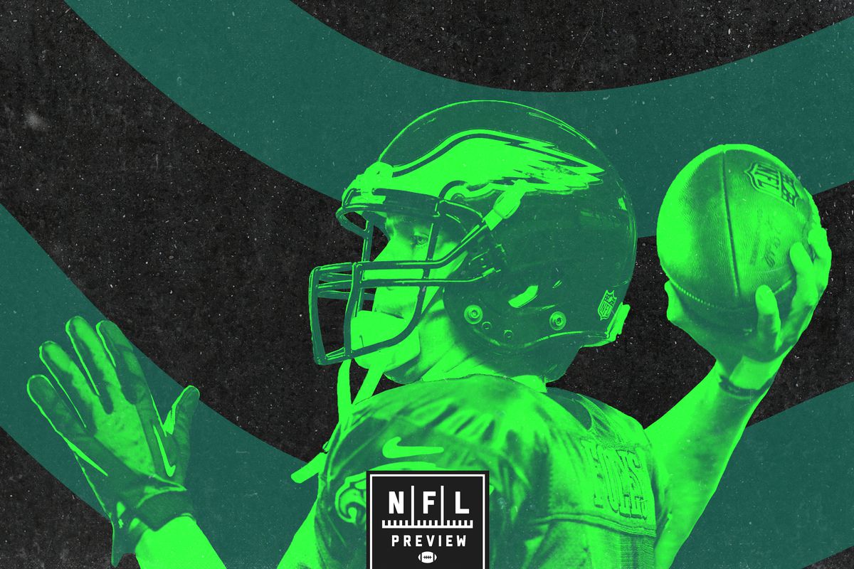 A treated photo of Philadelphia Eagles quarterback Nick Foles throwing a ball