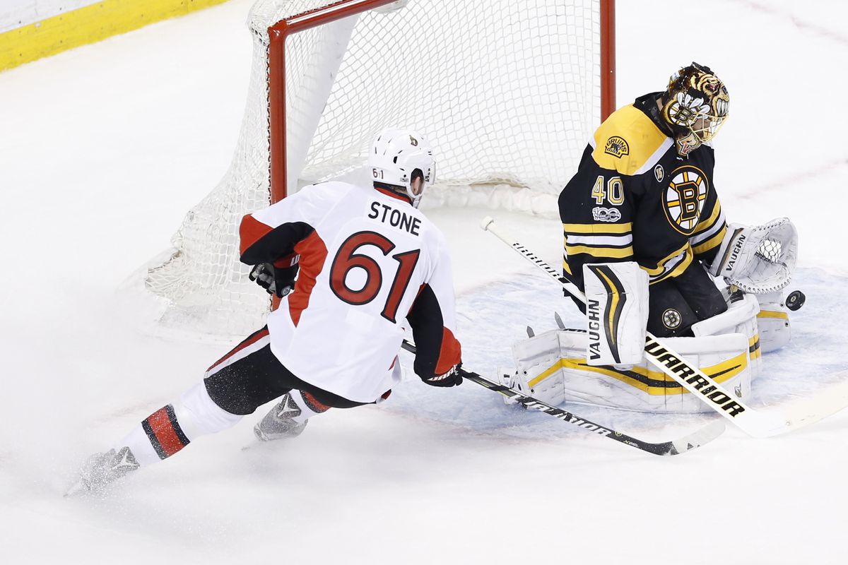 NHL: Stanley Cup Playoffs-Ottawa Senators at Boston Bruins