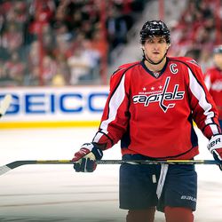 Ovechkin Looks Into Stands
