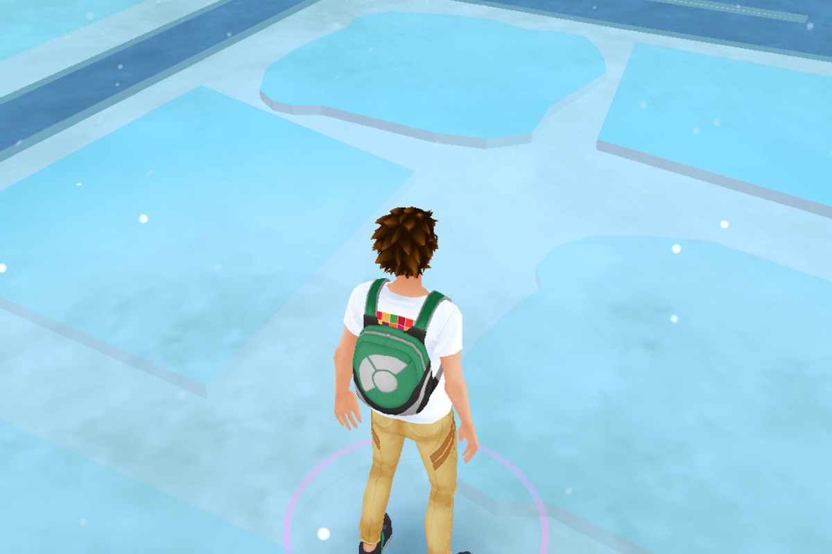 Snow in Pokémon Go, as of the weather system update.