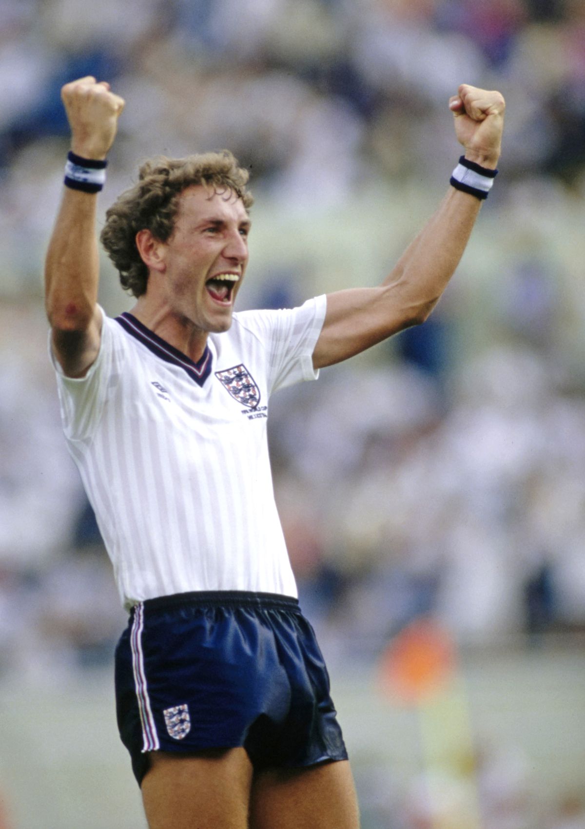 Terry Butcher Celebrates England v Poland FIFA World Cup 1986