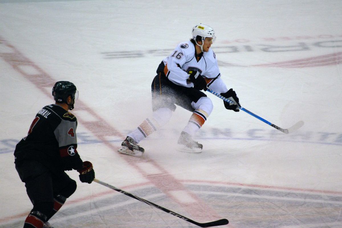 Game 3 against Houston was a bit of a tough go for the Oklahoma City Barons. Photo copyright Kathleen Rodgers, All Rights Reserved