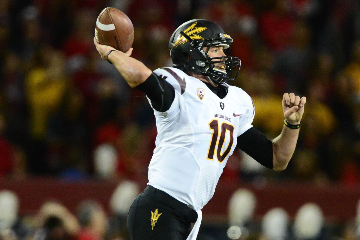 Taylor Kelly enters spring practices as the returning starter for the Sun Devils. 