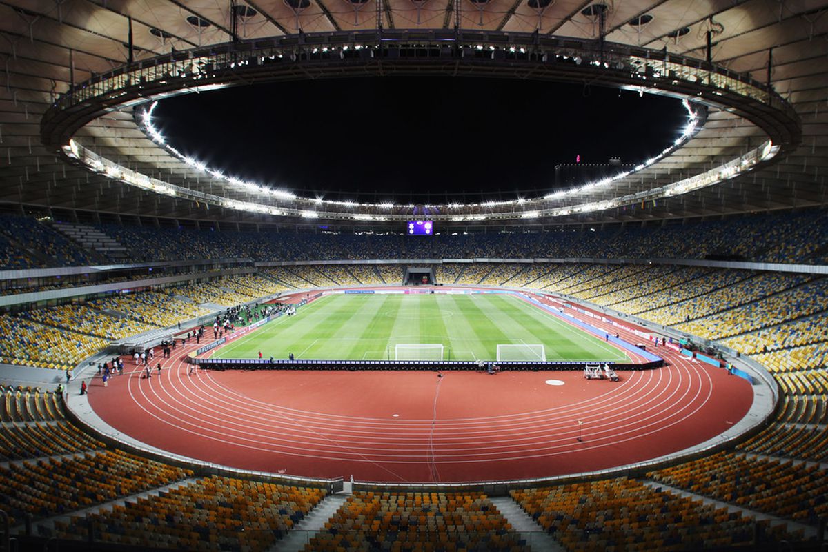 KIEV, UKRAINE - NOVEMBER 10:  Olympiyskiy Stadium in Kiev, Ukraine.  (Photo by Joern Pollex/Bongarts/Getty Images)