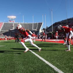 Utah and Washington State prepare to play a College football game at Rice Eccles Stadium at the University of Utah in Salt Lake City on Saturday, Nov. 11, 2017.