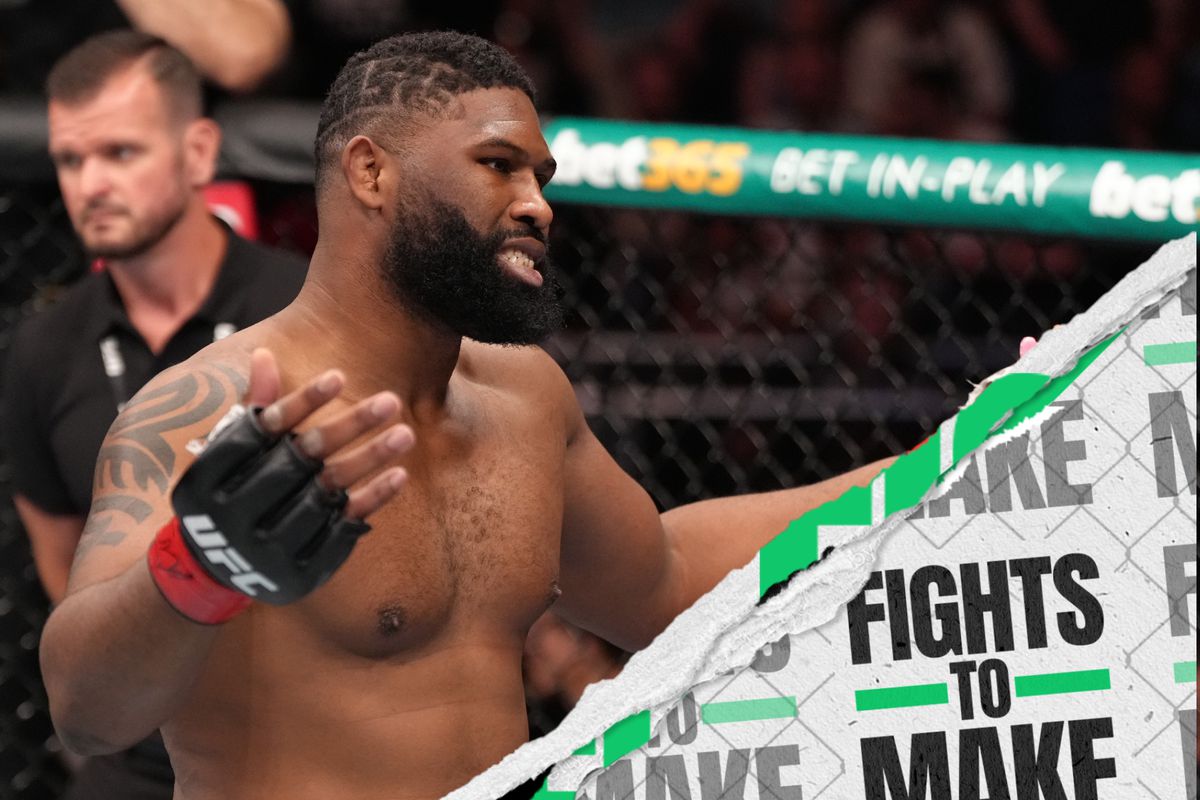 Curtis Blaydes following his win over Tom Aspinall at UFC London