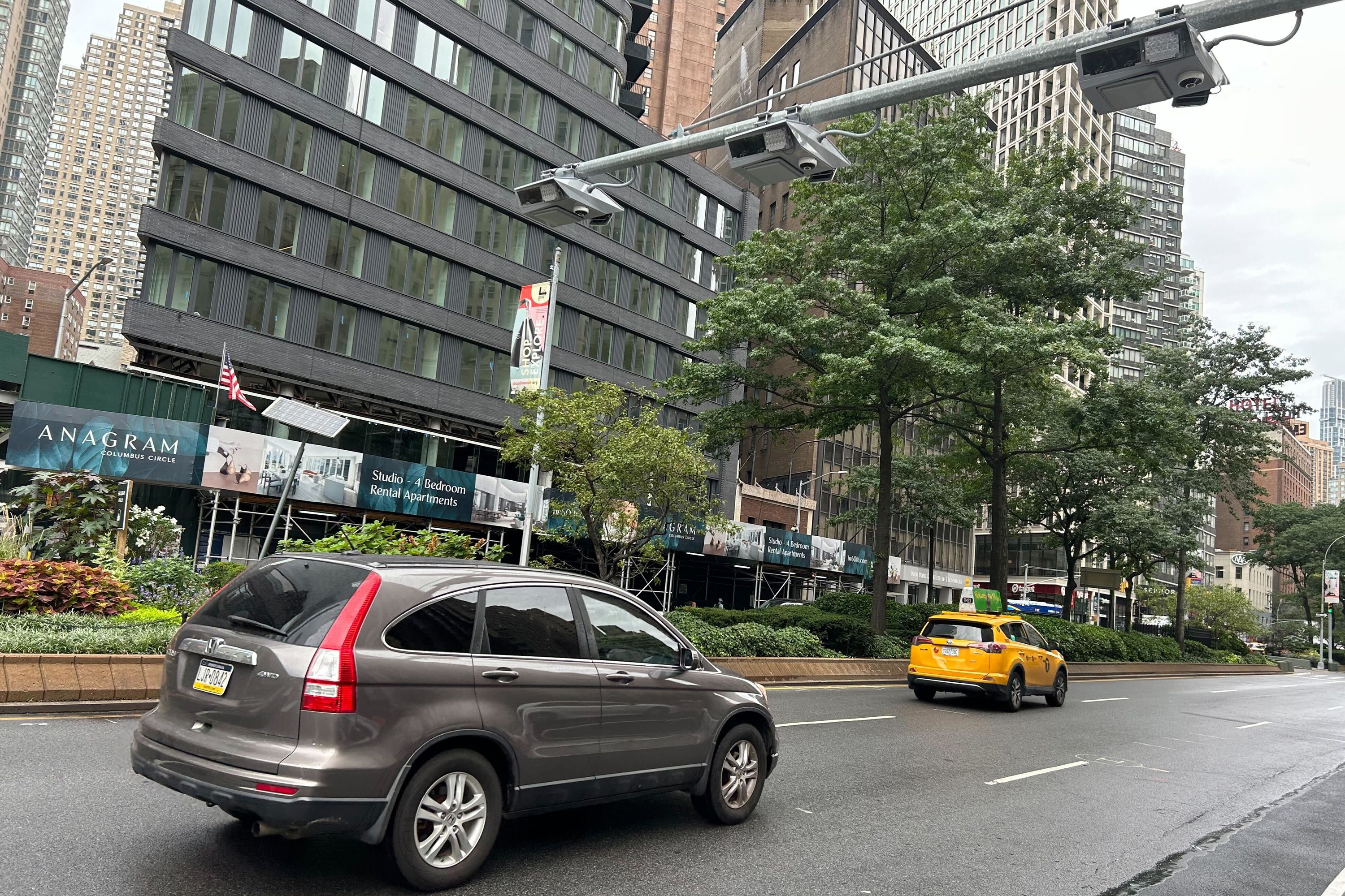 The toll system and equipment needed to make congestion pricing operational by next spring was been installed near Columbus Circle.