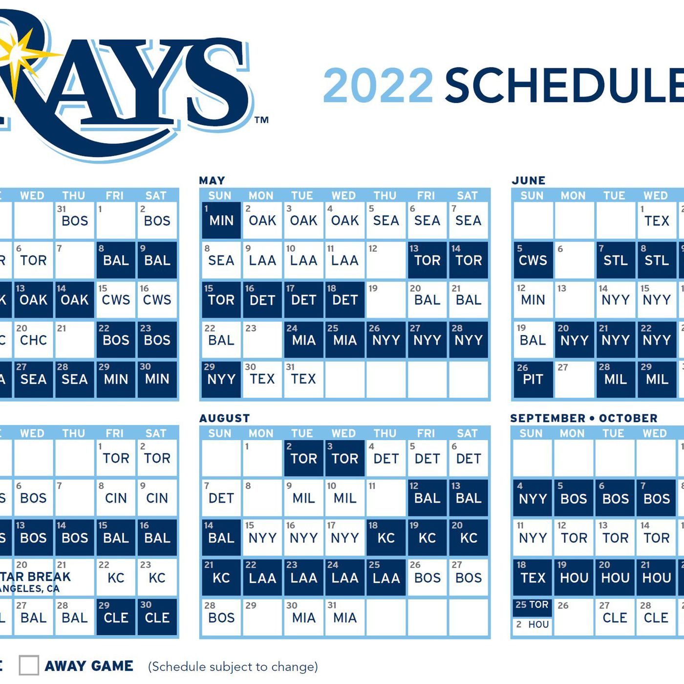 Miami Marlins Schedule 2022 Rays Release 2022 Schedule - Draysbay