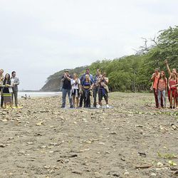 The 30th season of "Survivor" premieres Feb. 25 and the castaways are divided into three tribes: White Collar, left, Blue Collar, center, and No Collar, right.
Utahn Sierra Dawn Thomas (in plaid) is on the Blue Collar tribe. 
