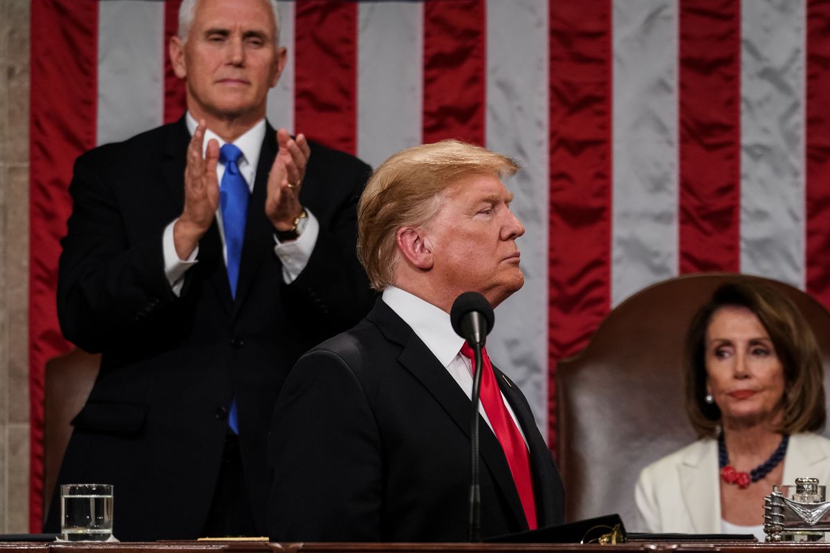 President Trump Delivers State Of The Union Address To Joint Session Of Congress