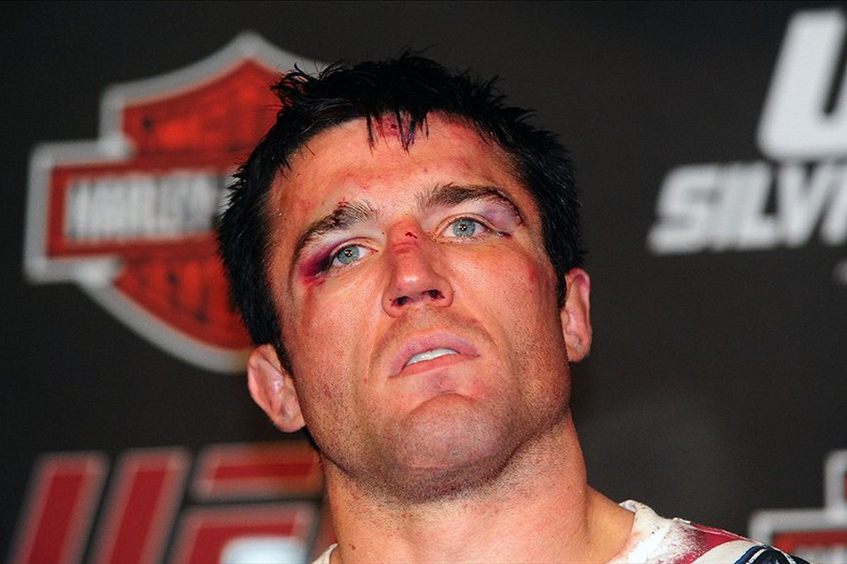 When I snap my fingers, you will see a picture of Chael Sonnen by Mark J. Rebilas via US PRESSWIRE. (snap)