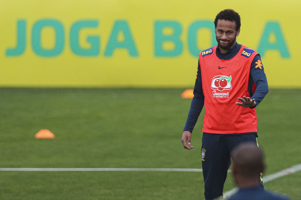 Brazil Press Conference &amp; Training Session - Granja Comary