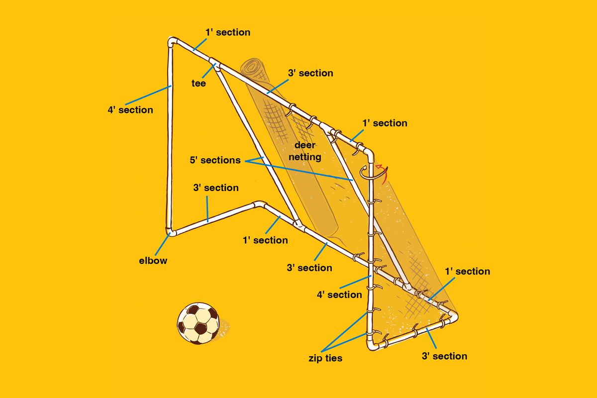 Soccer goal illustration