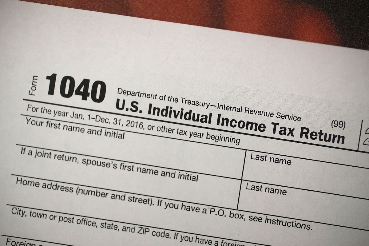 A tax return form.