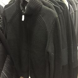 Vince men's zip-up cardigan, $94 (from $375)