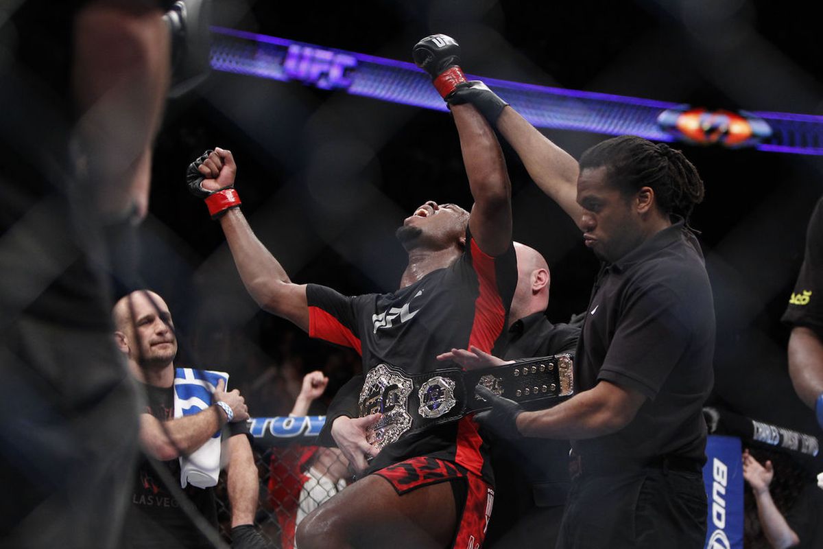 Jon Jones will put his UFC light heavyweight title on the line when he faces Vitor Belfort in the main event of UFC 152. (Esther Lin, MMA Fighting).