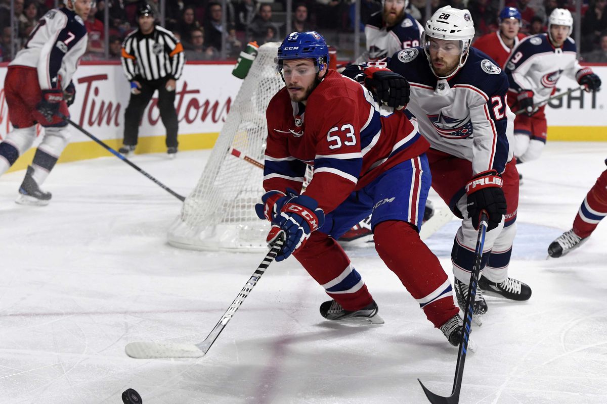 NHL: Columbus Blue Jackets at Montreal Canadiens