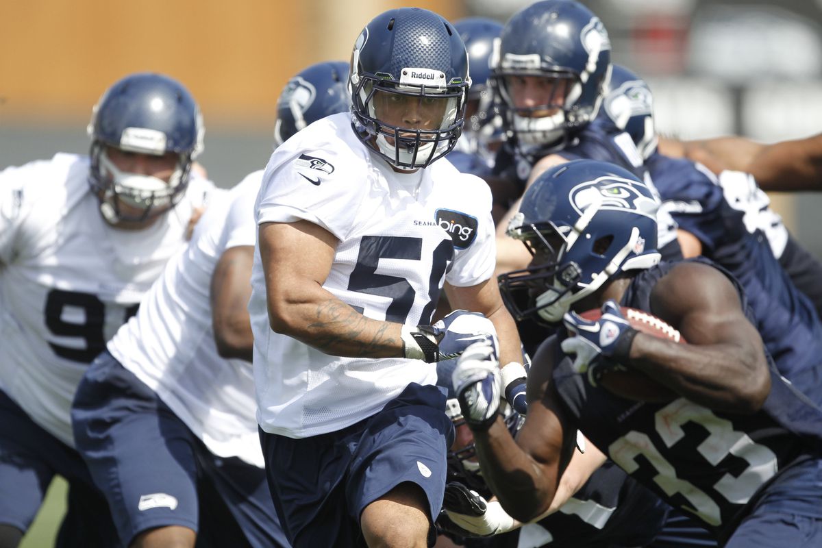 Ty Powell with the Seattle Seahawks.