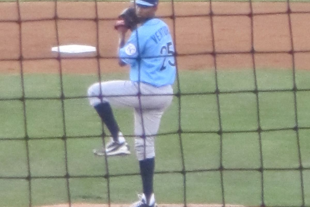 Yordano Ventura - Photo Credit goes to my lovely girlfriend Katherine Pappas, who let me ignore her most of the evening while I discussed baseball with a relative stranger. She's the best.