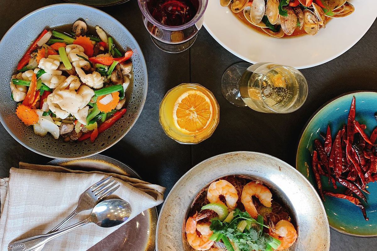 Seafood dishes on the menu at Weera Thai, exapnding latee this year to the southwest.
