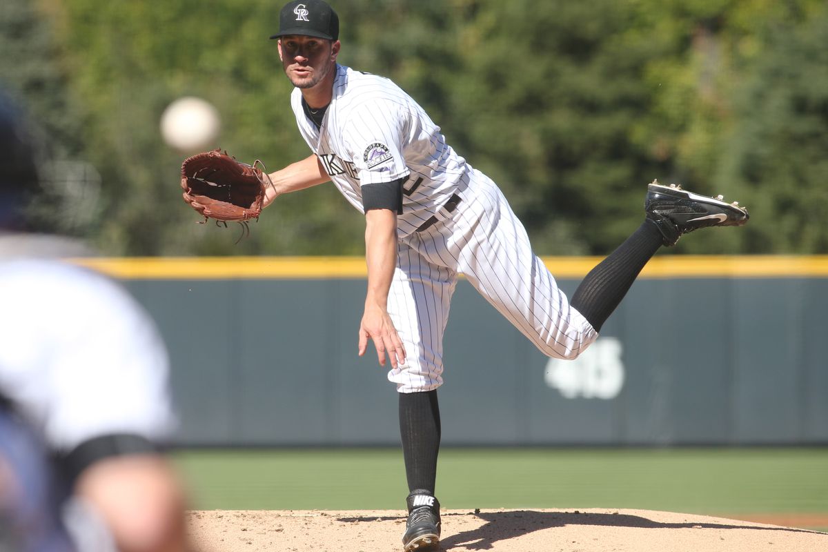 Colorado Rockies LHP Chris Rusin is recovering from a minor finger injury.