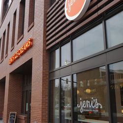 Jeni’s Ice Cream open, on the Clark Street side of the Park at Wrigley